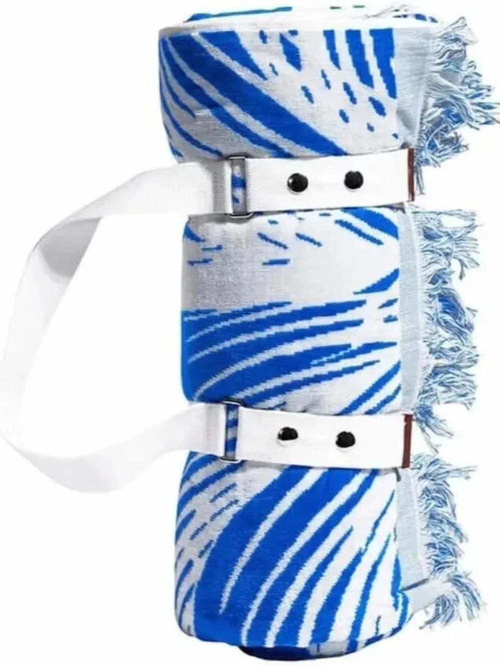 LOFT Beach Towel by Loftex 84 x 72 Jumbo Size with Handle Blue